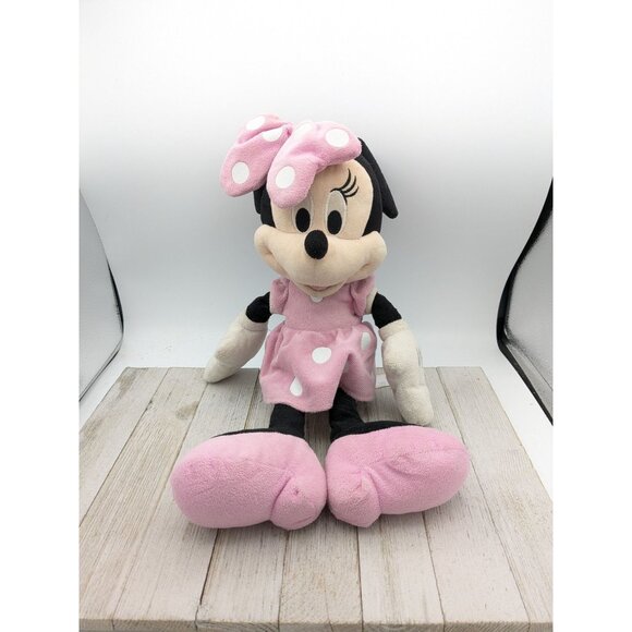 Disney Other - Vintage Minnie Mouse Plush Stuffed Animal Toy 17" Disney